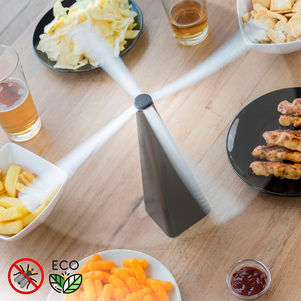 Eco-Friendly Silent Fly Repeller – Chemical-Free Outdoor & Indoor Protection