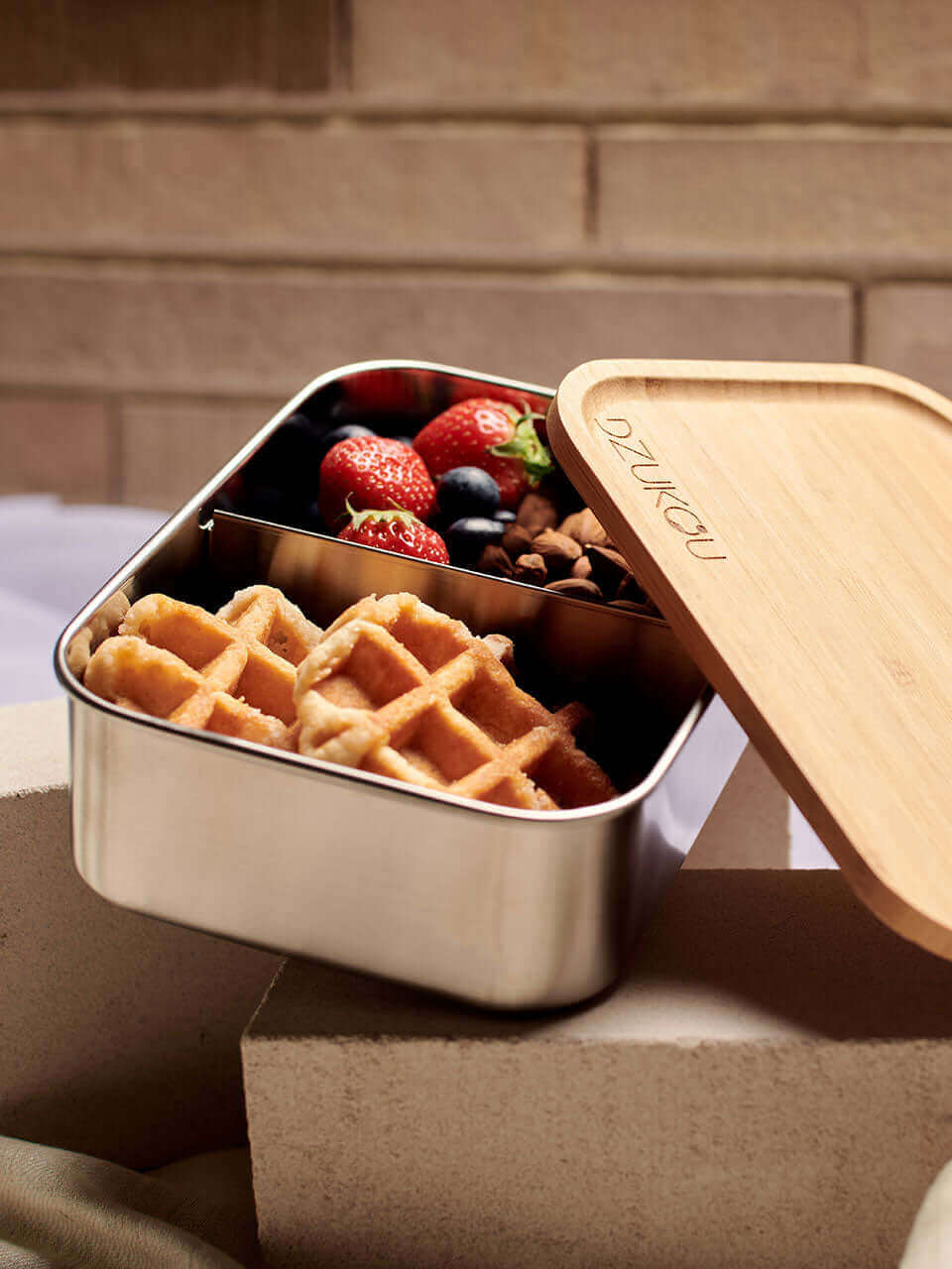 Jim Corbett 1200 ml Bamboo & Stainless Steel Lunch Box