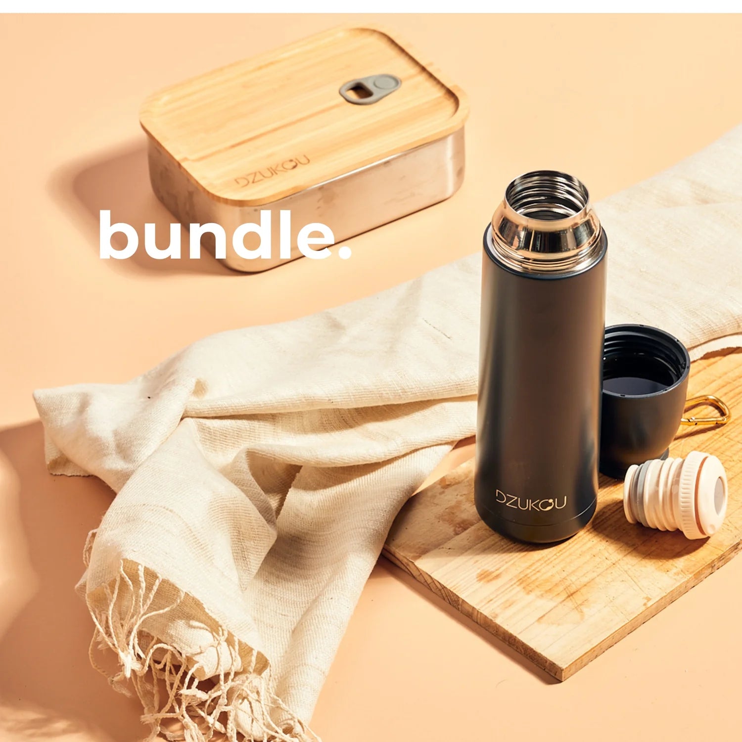 Jim Corbett 1200 ml Bamboo & Stainless Steel Lunch Box